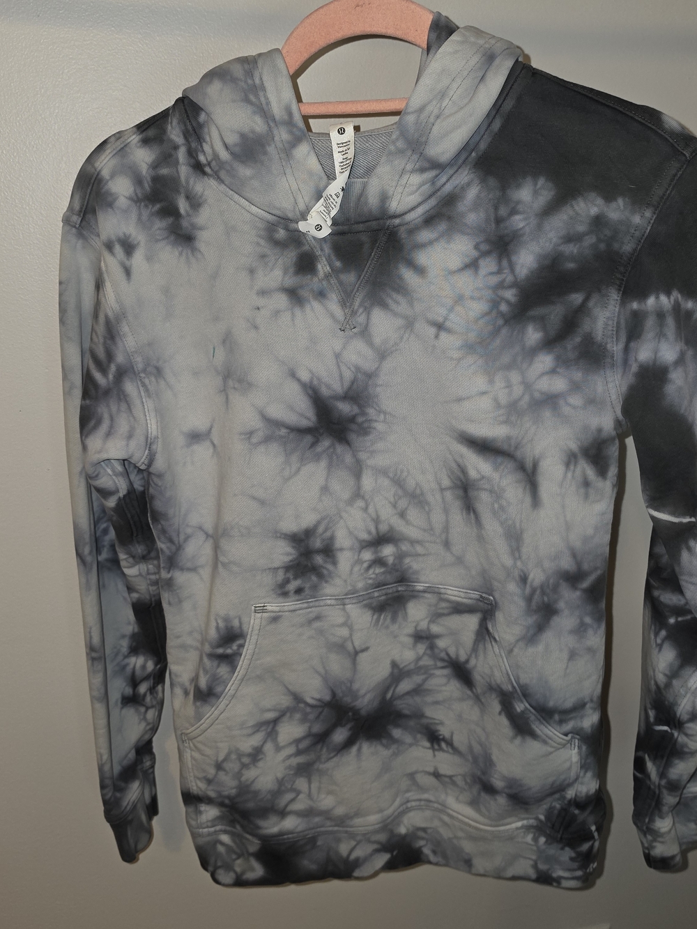 lululemon athletica Tie-Dye Hooded Pullover - Gray & White